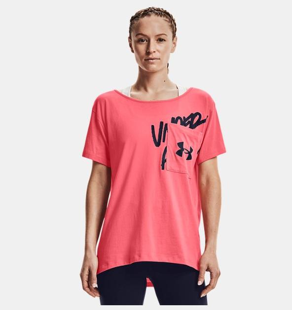 Kadın UA Oversized Wordmark Graphic Tişört